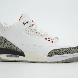 Air Jordan 3 White Cement Elephant Print बास्केटबॉल जूते