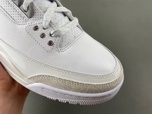 Air Jordan 3 أحذية كرة السلة مطبوع الفيل الأبيض 2