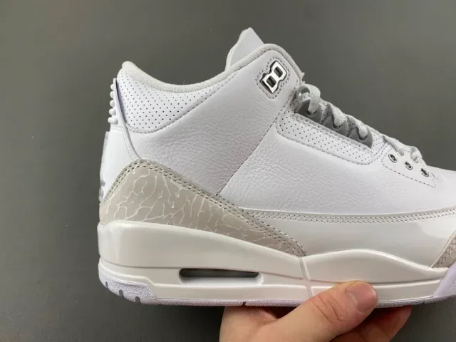 Air Jordan 3 أحذية كرة السلة مطبوع الفيل الأبيض 3