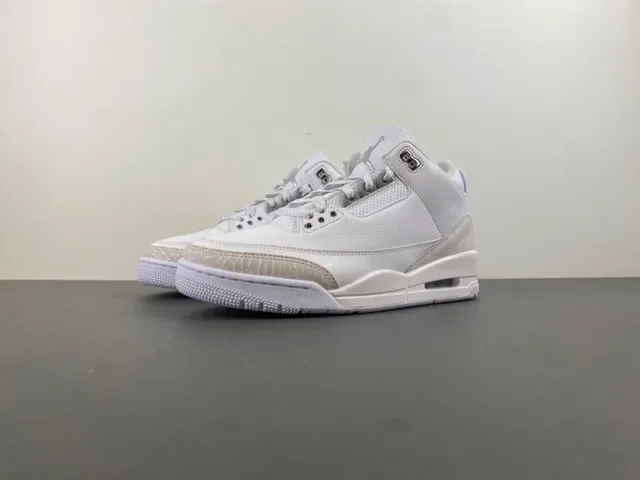 Air Jordan 3 أحذية كرة السلة مطبوع الفيل الأبيض 10