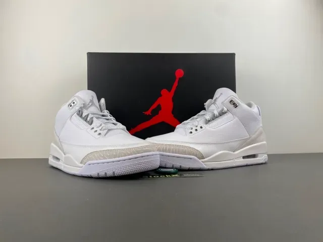 Air Jordan 3 أحذية كرة السلة مطبوع الفيل الأبيض 13
