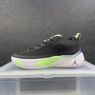 Air Jordan 37 Low কালো সাদা নিয়ন সবুজ বাস্কেটবল জুতো