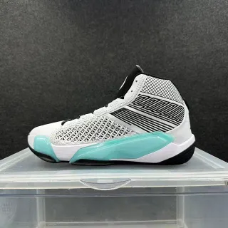 Air Jordan ৩৮তম জেনারেশন সাদা কালো অ্যাকুয়া বাস্কেটবল জুতো