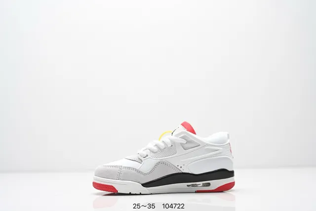 Tênis de basquete Air Jordan 4 preto bege amarelo vermelho 5