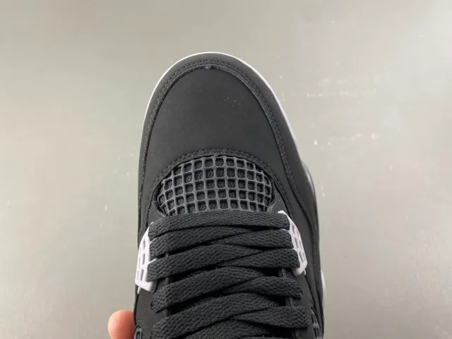 Air Jordan 4 Tênis de Basquete Preto Cimento Vermelho 5