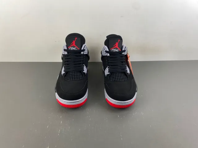 Air Jordan 4 Tênis de Basquete Preto Cimento Vermelho 11