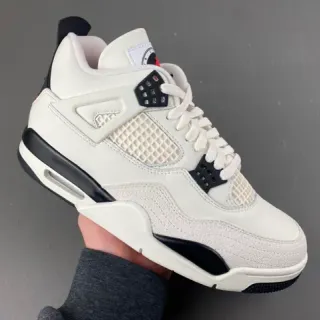 Tênis de basquete Air Jordan 4 Off-White preto