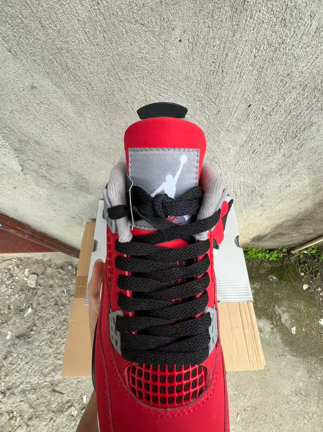 Air Jordan 4 Rouge Noir Blanc Chaussures de basket 4