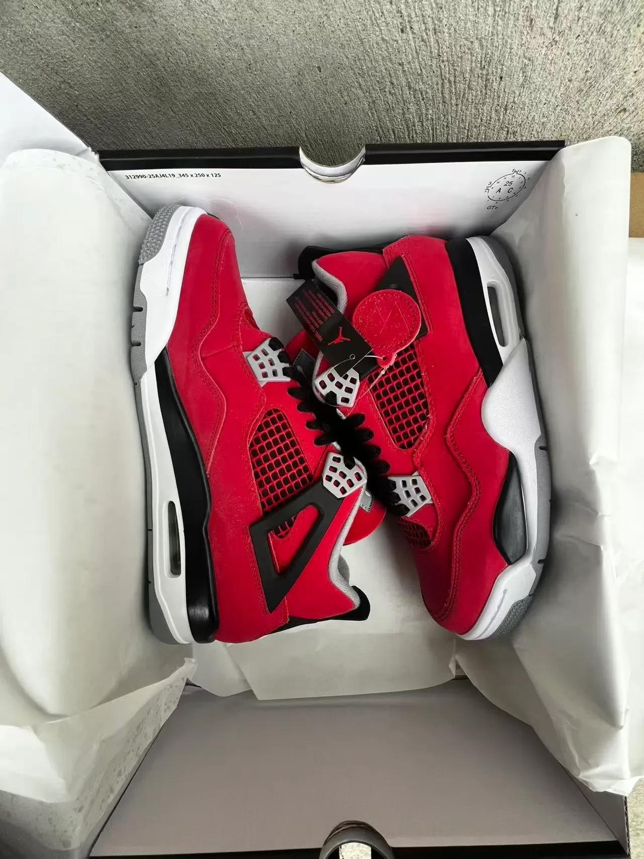 Air Jordan 4 Zapatos de Baloncesto Rojo Negro Blanco 9