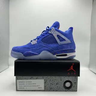 Tênis de basquete Air Jordan 4 Retro Game Royal/Uni Orange-White