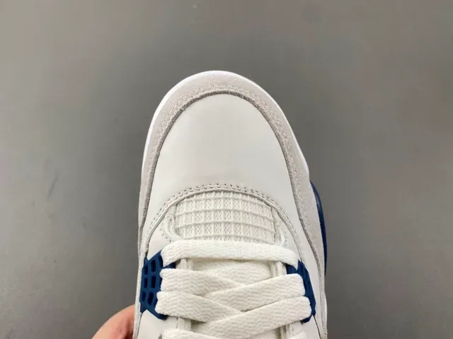 Air Jordan 4 White Navy Gum Tênis de Basquete 5