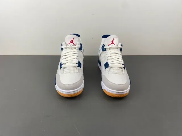 Air Jordan 4 White Navy Gum Tênis de Basquete 11