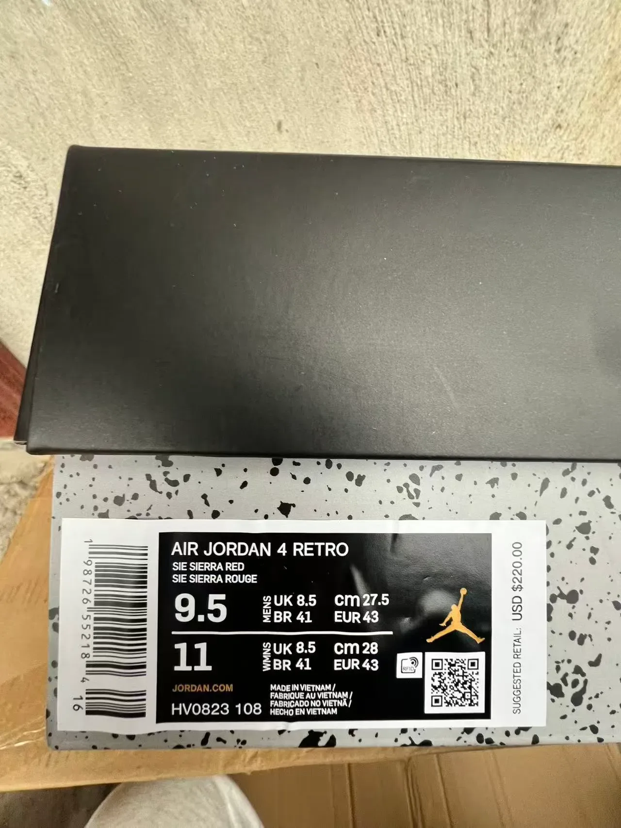 Air Jordan 4 Blanco Rojo Rosa Metálico Zapatillas de Baloncesto 10