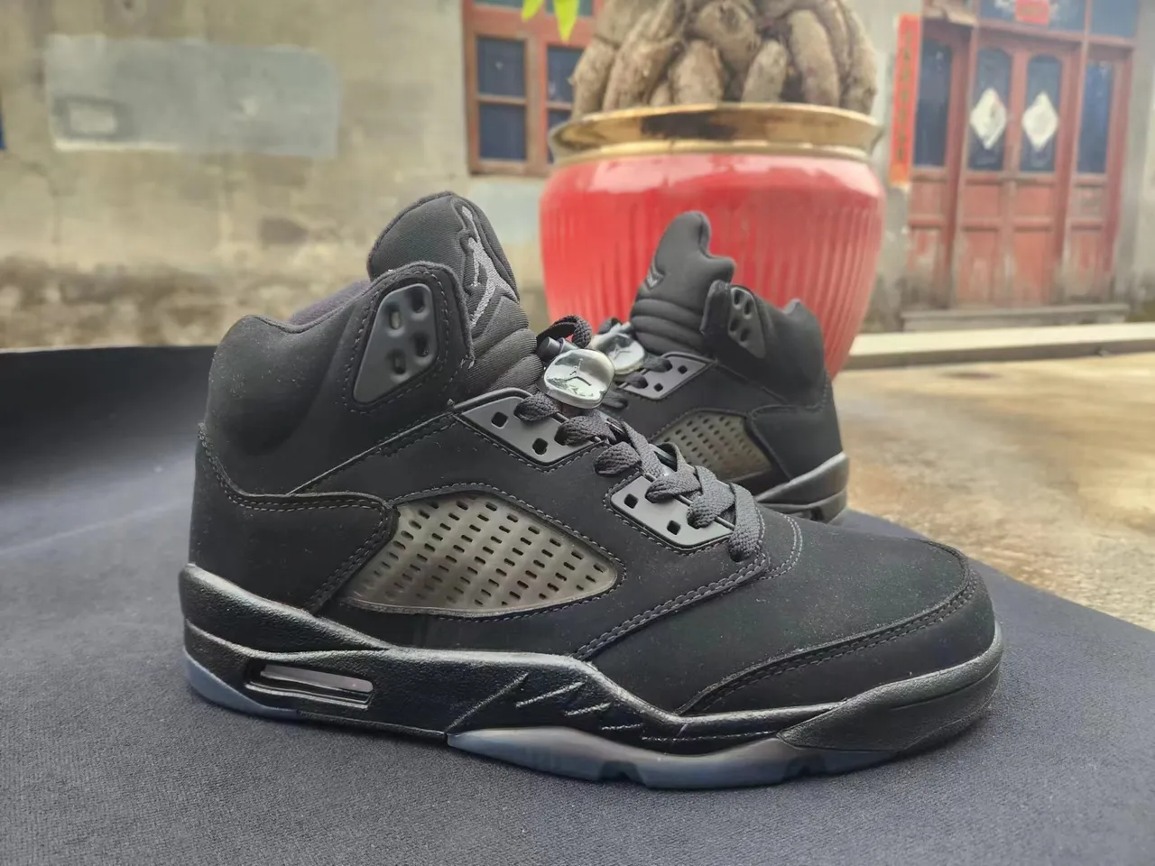 Air Jordan 5 কালো বাস্কেটবল জুতা 2