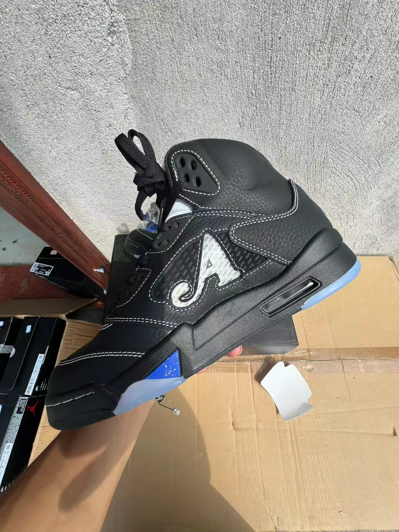 Air Jordan 5 ब्लैक रॉयल ब्लू NY 23 बास्केटबॉल जूते 5