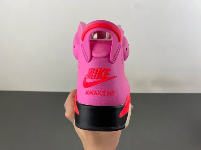 Air Jordan 6 गुलाबी और हल्की गुलाबी बास्केटबॉल जूते 4