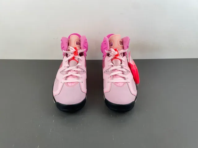 Air Jordan 6 गुलाबी और हल्की गुलाबी बास्केटबॉल जूते 10