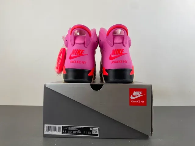 Air Jordan 6 गुलाबी और हल्की गुलाबी बास्केटबॉल जूते 16