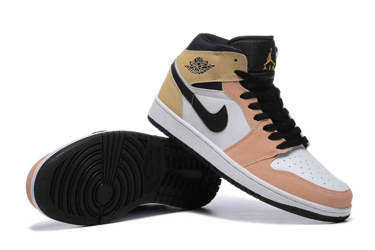 Air Jordan 米色粉色 高帮 麂皮&皮革 篮球鞋 2