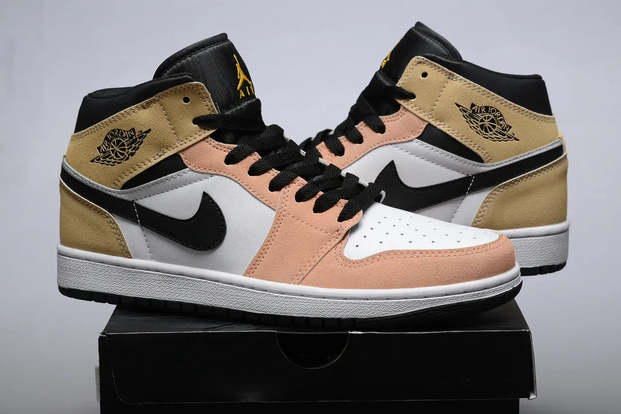 Air Jordan 米色粉色 高帮 麂皮&皮革 篮球鞋 4
