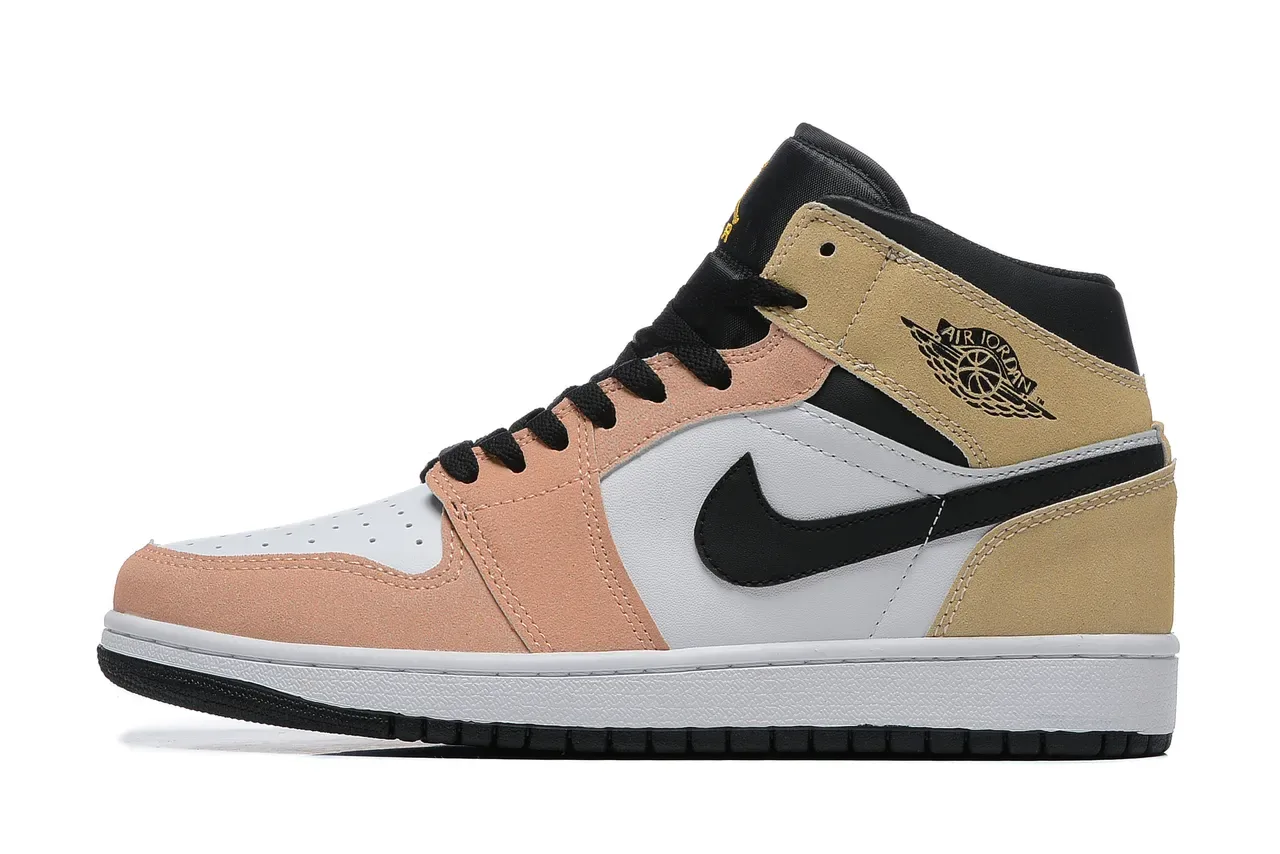 Air Jordan 米色粉色 高帮 麂皮&皮革 篮球鞋 5