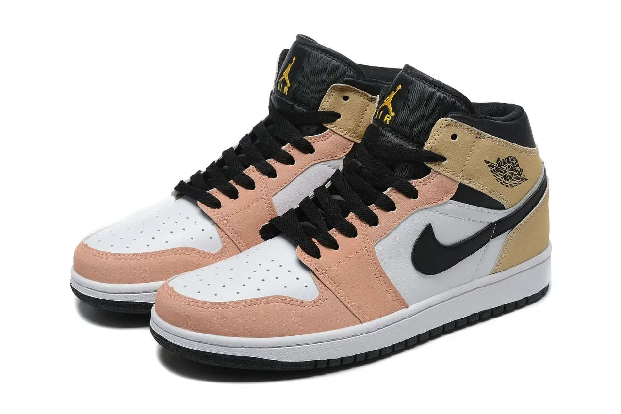 Air Jordan 米色粉色 高帮 麂皮&皮革 篮球鞋 6