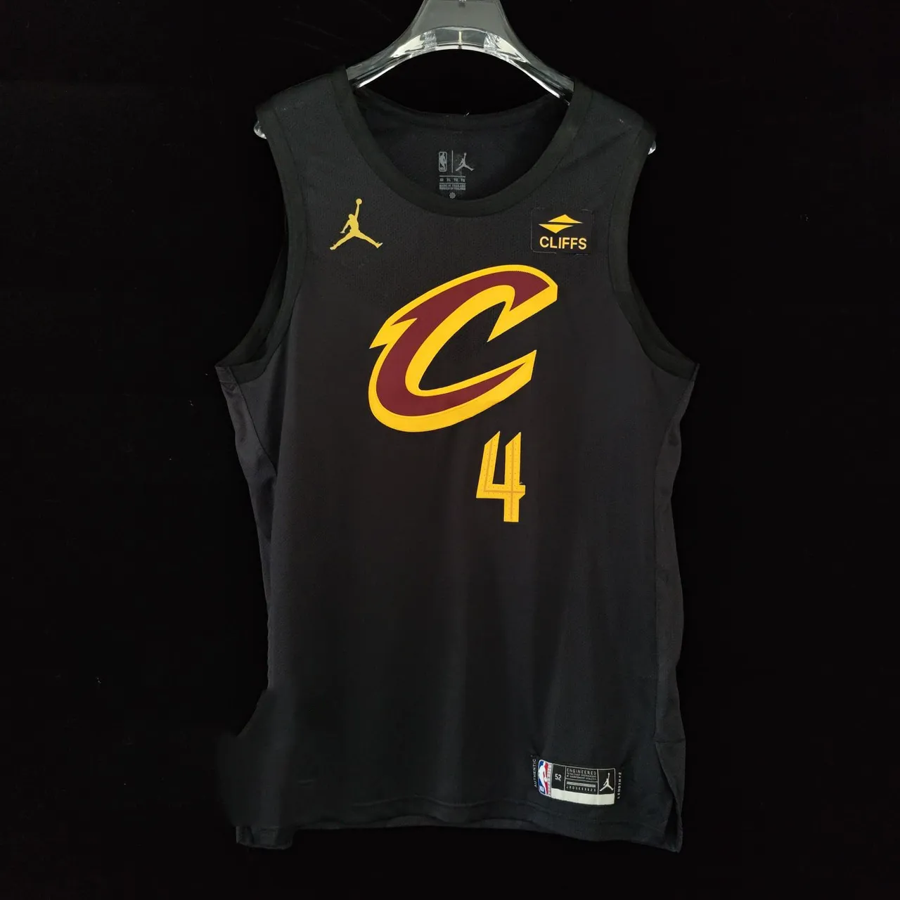Maillot noir Air Jordan Cleveland Cavaliers 2023–24 Announcement Edition 3