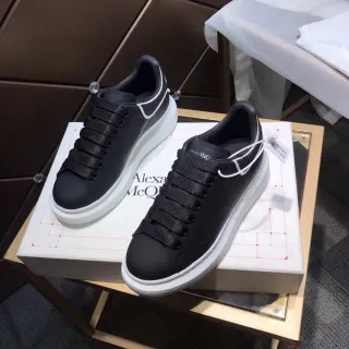 Alexander McQueen Oversized Sneaker Black and White Lifestyle Sneakers