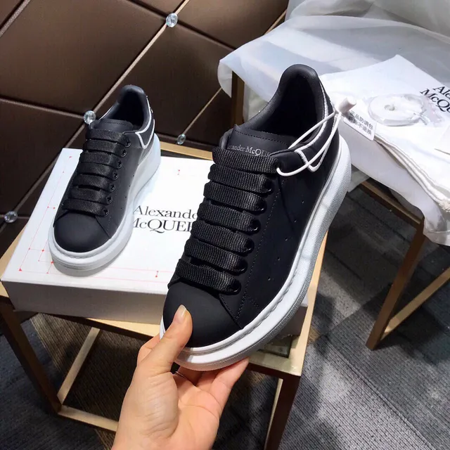 Alexander McQueen Oversized Sneaker Black and White Lifestyle Sneakers 3
