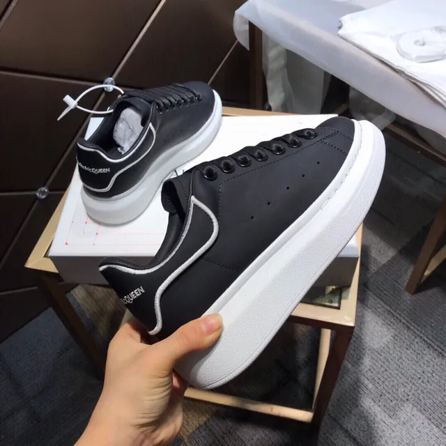 Alexander McQueen Oversized Sneaker Black and White Lifestyle Sneakers 5
