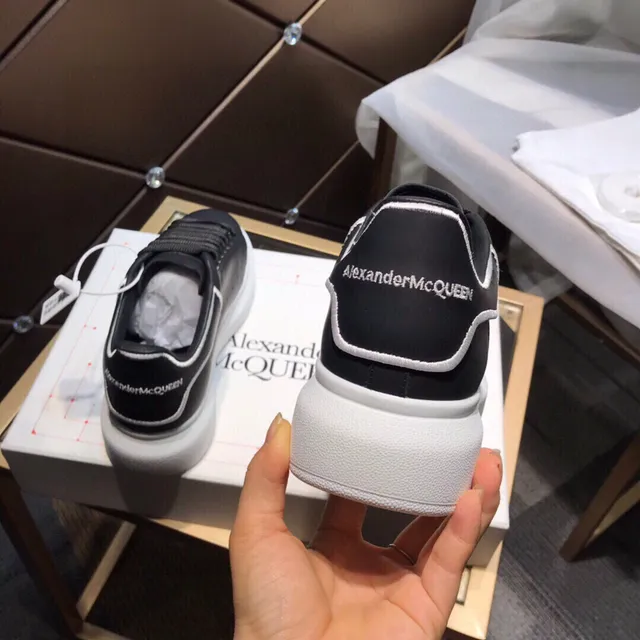 Alexander McQueen Oversized Sneaker Black and White Lifestyle Sneakers 6