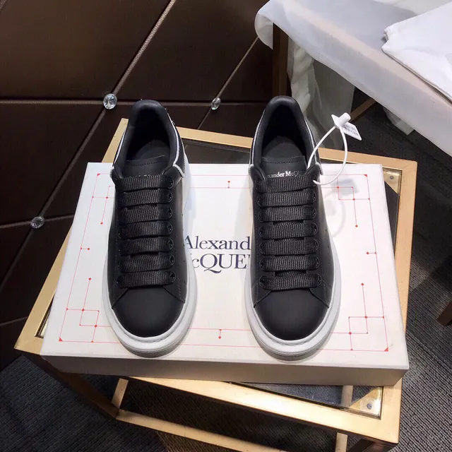 Alexander McQueen Oversized Sneaker Black and White Lifestyle Sneakers 7