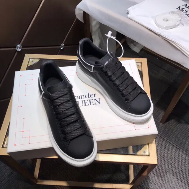 Alexander McQueen Oversized Sneaker Black and White Lifestyle Sneakers 8