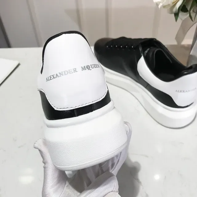 Alexander McQueen Oversized Sneaker Black and White Lifestyle Sneakers 2
