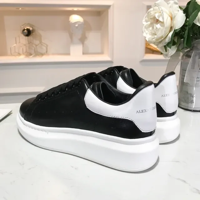 Alexander McQueen Oversized Sneaker Black and White Lifestyle Sneakers 3