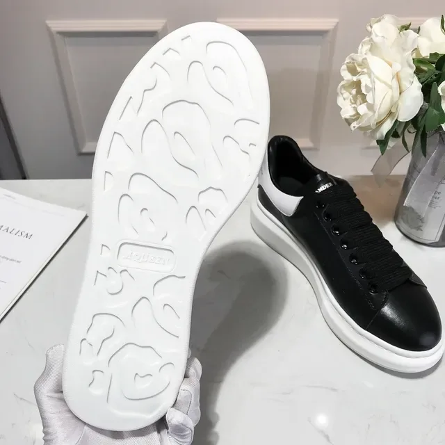 Alexander McQueen Oversized Sneaker Black and White Lifestyle Sneakers 5