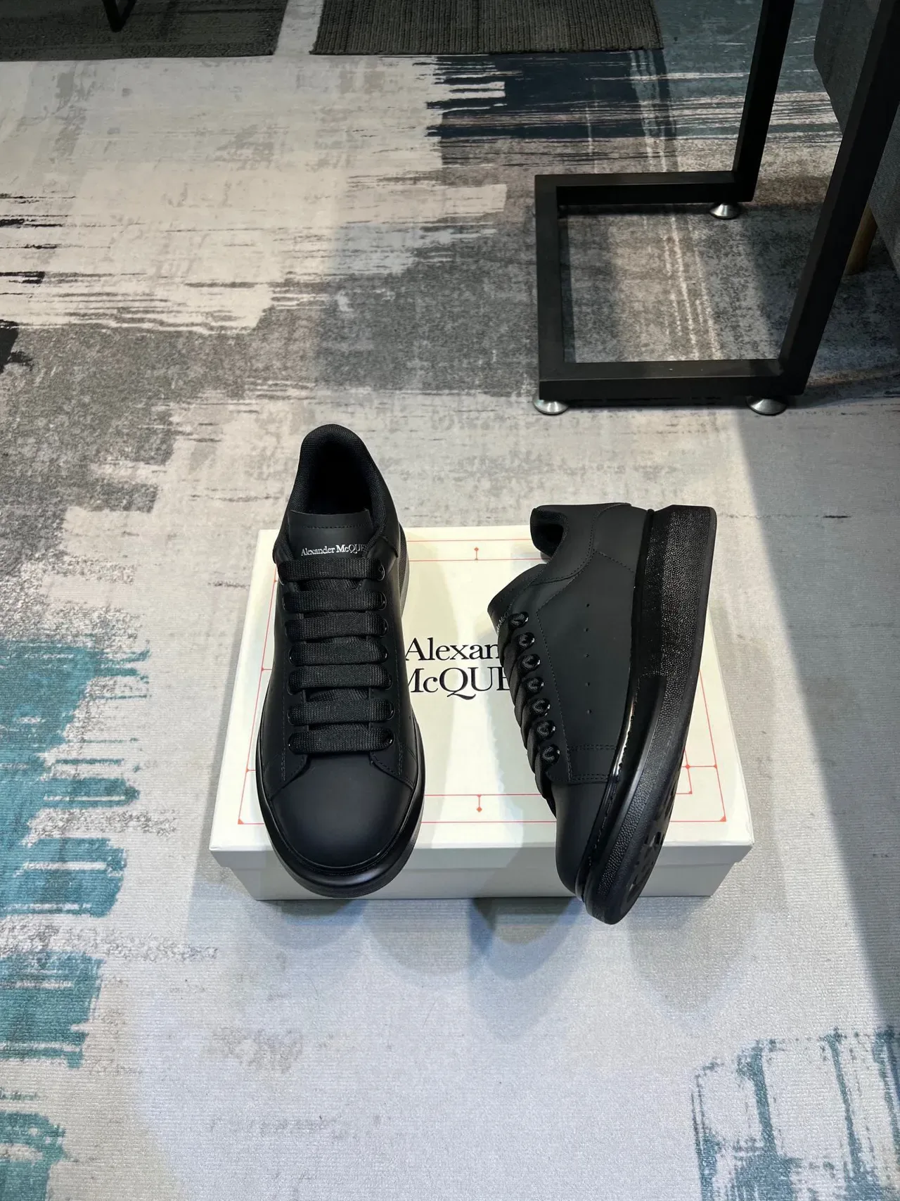 Alexander McQueen Oversized Sneaker Black Lifestyle Sneakers 5