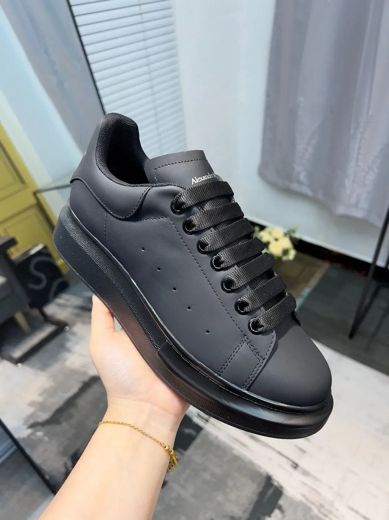 Alexander McQueen Oversized Sneaker Black Lifestyle Sneakers 6