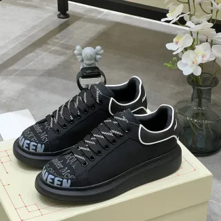 Alexander McQueen Oversized 黑白 厚底 反差接缝 生活方式 Sneakers