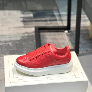 Alexander McQueen Oversized Sneaker Red Embossed Platform Lifestyle Sneakers