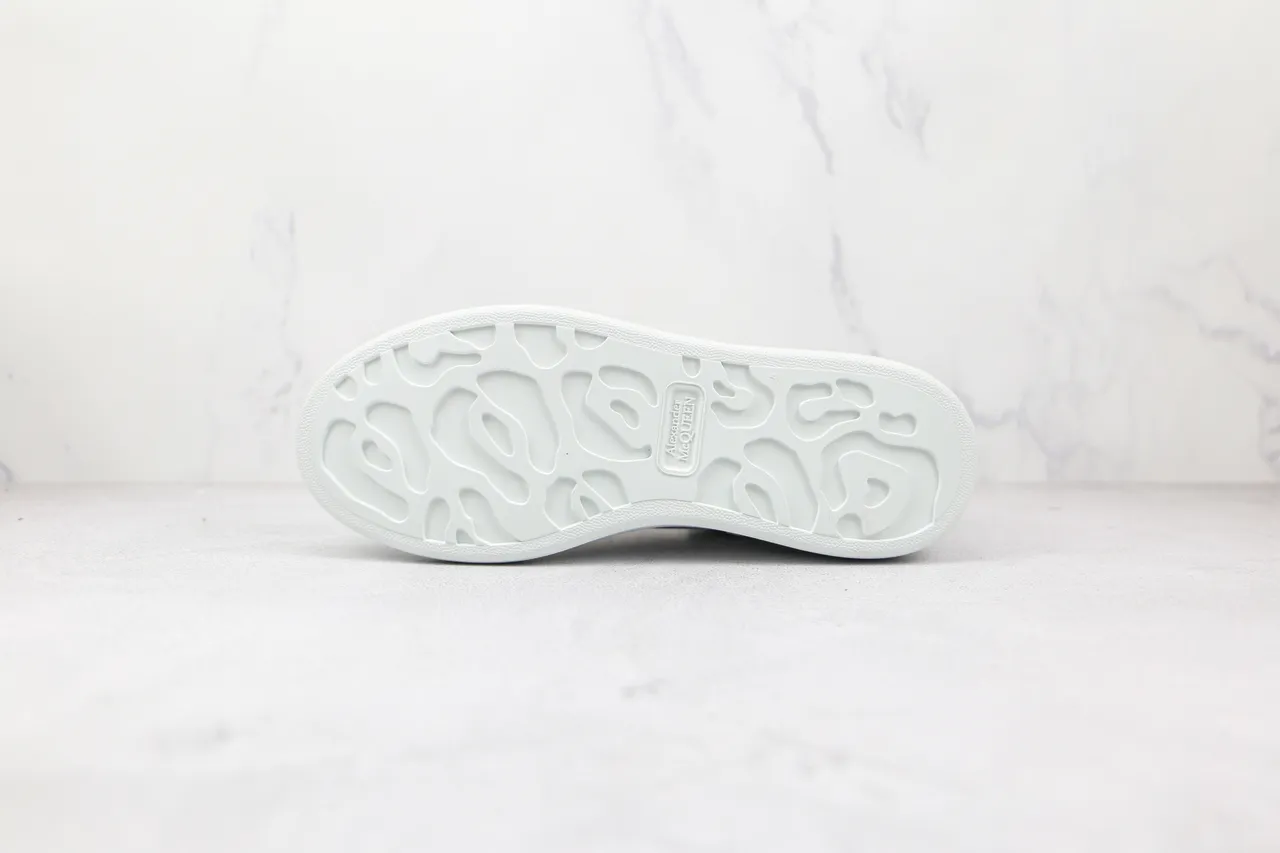 Alexander McQueen Oversized Sneaker White Black Lifestyle Sneakers 3