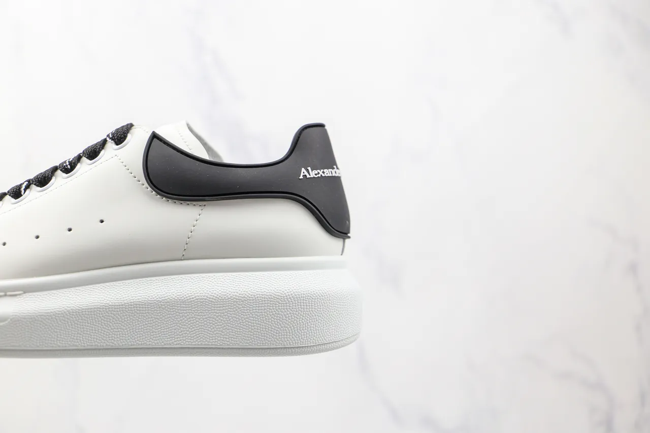 Alexander McQueen Oversized Sneaker White Black Lifestyle Sneakers 4