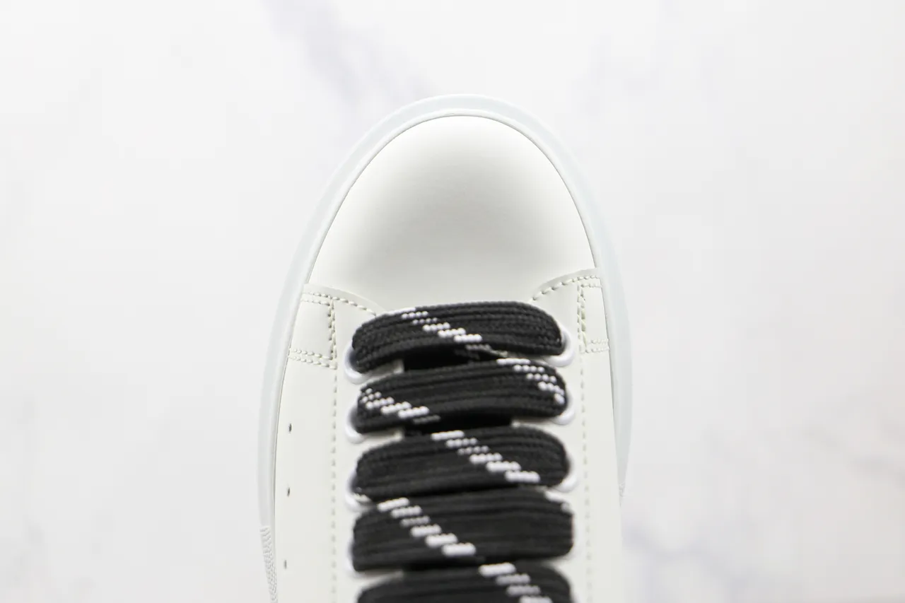 Alexander McQueen Oversized Sneaker White Black Lifestyle Sneakers 5