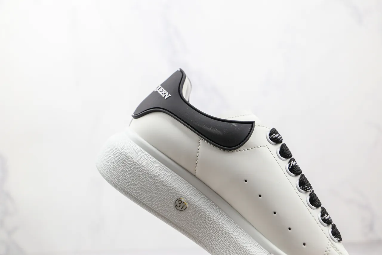 Alexander McQueen Oversized Sneaker White Black Lifestyle Sneakers 6
