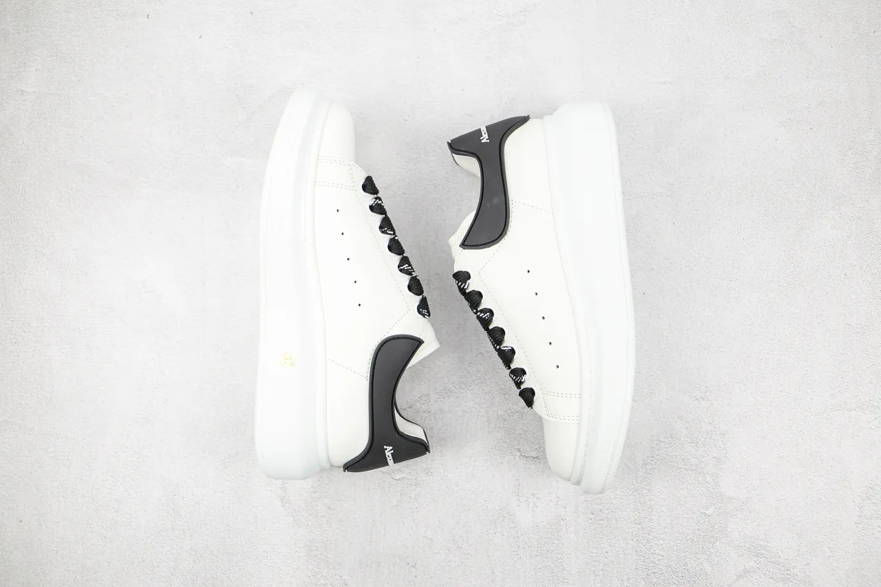Alexander McQueen Oversized Sneaker White Black Lifestyle Sneakers 9