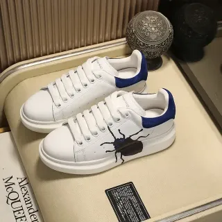 Alexander McQueen Oversized Sneaker White Blue Beetle Lifestyle Sneakers