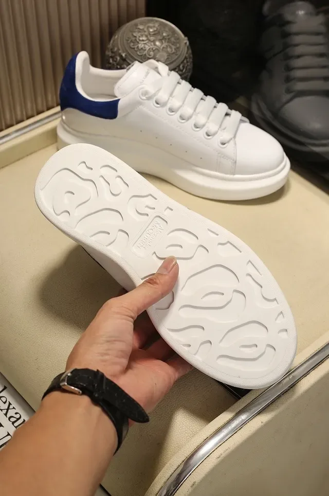 Alexander McQueen Oversized Sneaker White Blue Beetle Lifestyle Sneakers 6