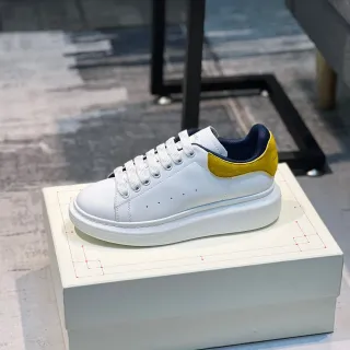 Alexander McQueen Oversized Sneaker White Yellow Navy Lifestyle Sneakers
