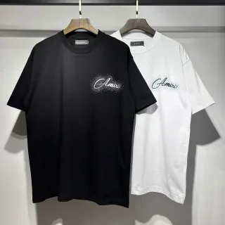 Amiri Graphic Script Dot-Matrix Logo T-Shirt
