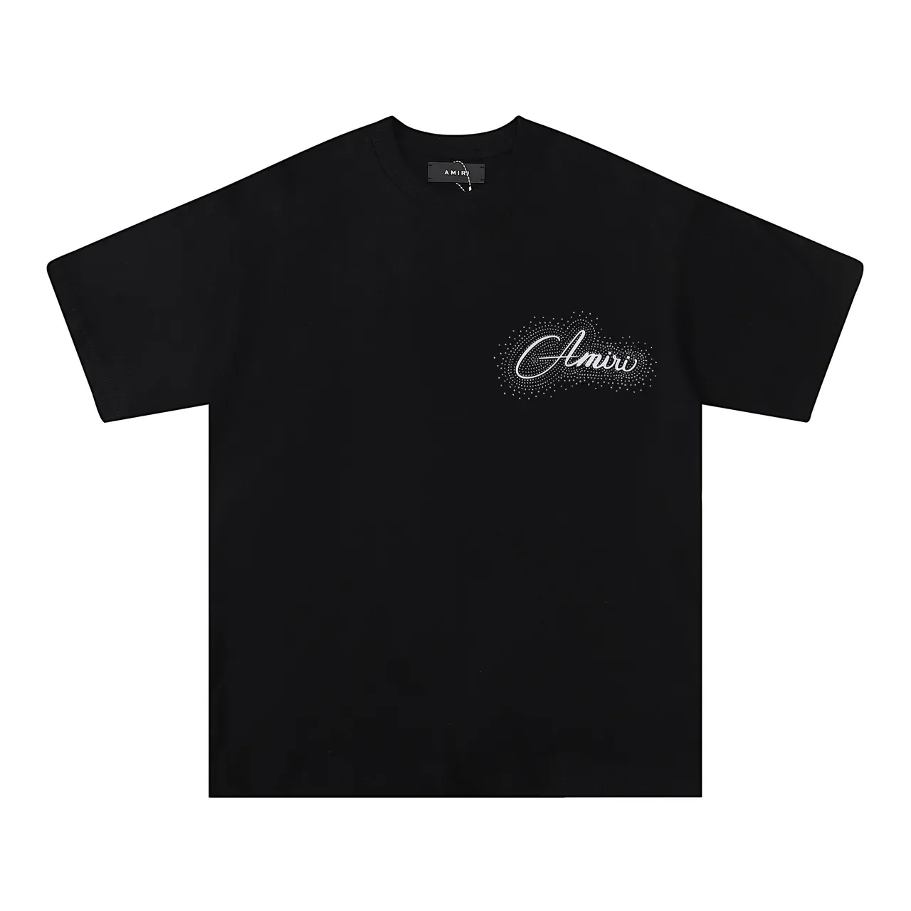 Amiri Graphic Script Dot-Matrix Logo T-Shirt 3